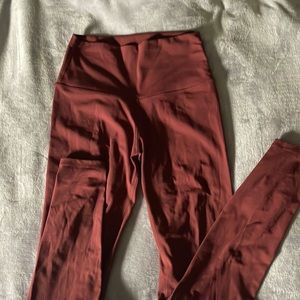 Rust/Orange leggings, barely worn leggings, Size Small